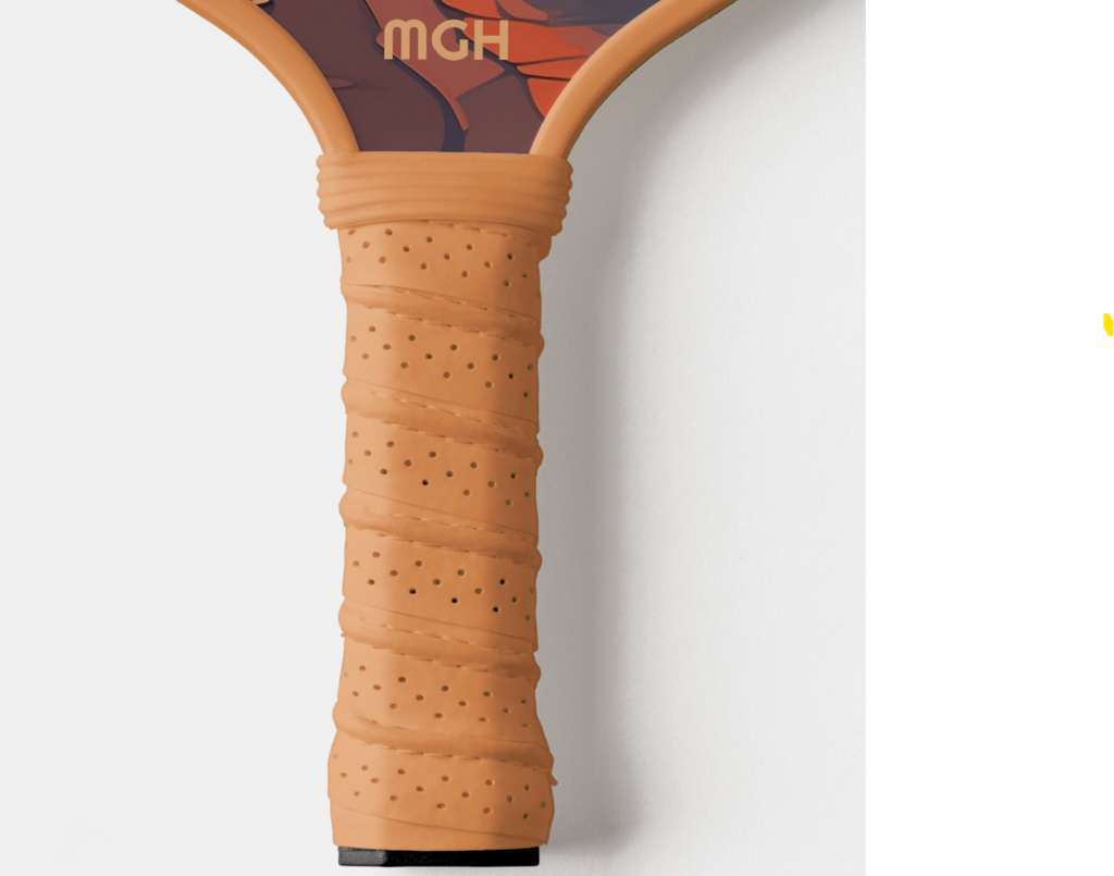 Custom Monogram Tropical Beach Sunset Pickleball Paddle